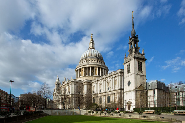 St Paul's from the garden - the classic view