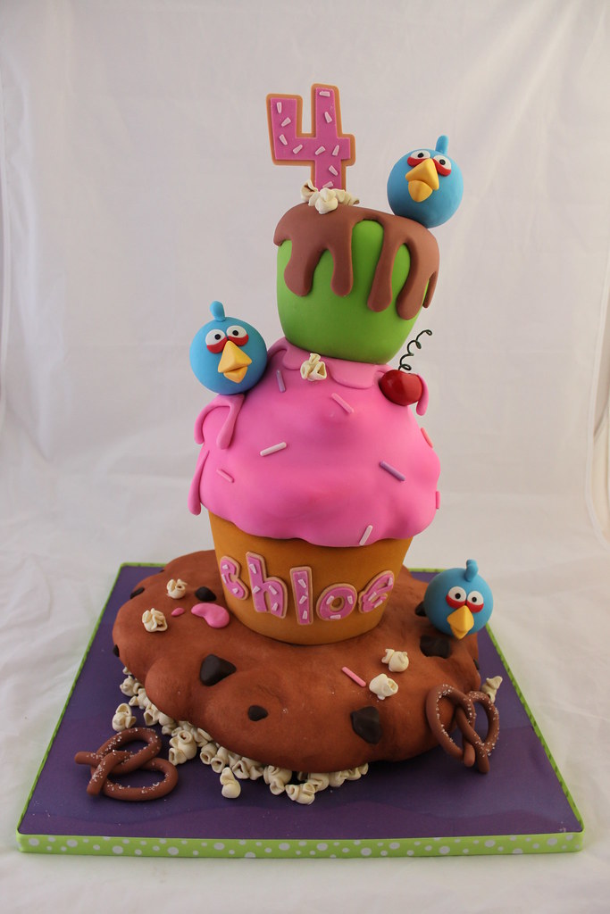 Cute Angry Birds Cake - Flair Cake Boutique
