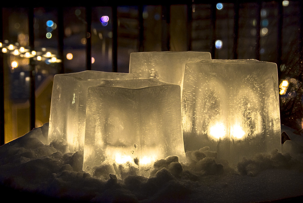 Ice Lanterns, I made these ice lanterns using an ice lanter…