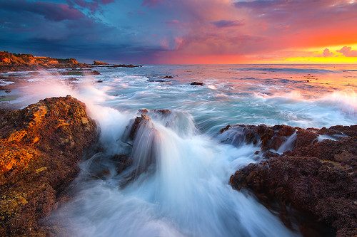 sunset cloud beach newportbeach southerncalifornia orangecounty coronadelmar ☆thepowerofnow☆