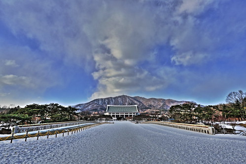 road winter sky mountain snow museum architecture clouds landscape cannon hdr 동형