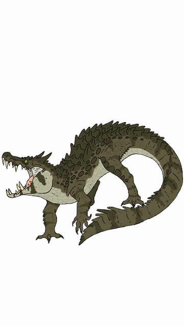 Kaprosuchus Saharicus the Boar Crocodile