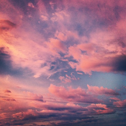life pink blue sky cloud lines mobile afternoon breath emotions feelings iphone