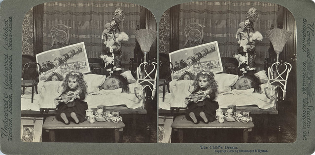 The Child's Dream. 1892 =view stereo