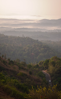 View of the Western Ghats from Raja's Seat