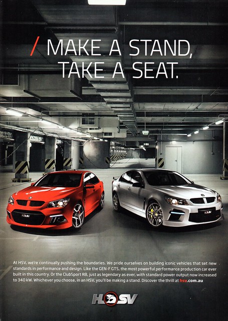 2014 VF Holden Commodore GEN F GTS ClubSport R8 HSV Aussie Original Magazine Advertisement