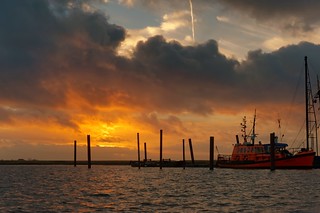 Sunset im Petkumer Hafen