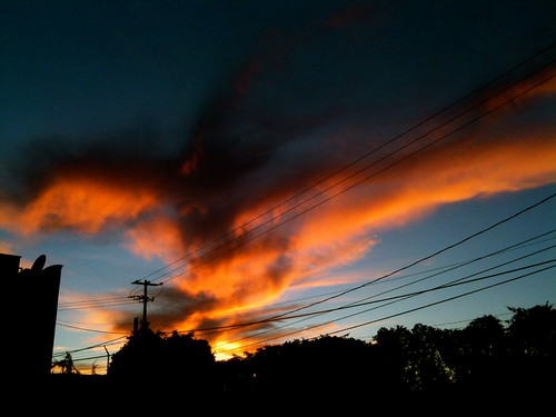 Sky colors....with a burning sun...