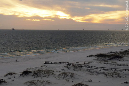 sunset beach gulfofmexico clouds alabama boardwalk gulfshores 2012 christmasatthebeach panasoniclumixdmzfz28