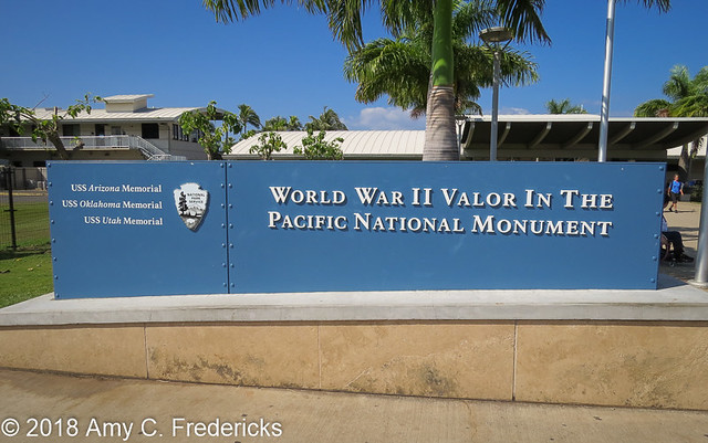 Honolulu HI - WWII Valor in the Pacific National Monument sign