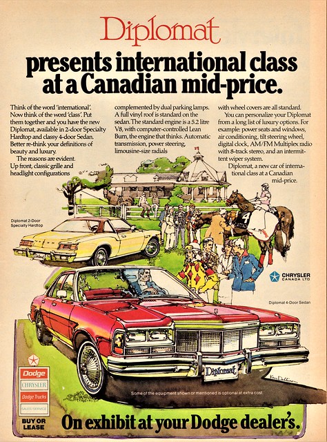 1977 Dodge Diplomat Specialty Hardtop & Sedan (Canada)