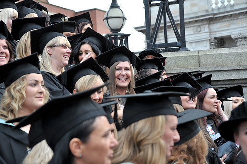 University Of Hull Degree Ceremony Ten Hat Throw 14-07-16