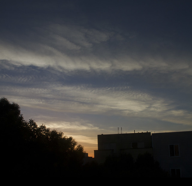 cloud pattern POV 1333 26th ave; The Sunset, San Francisco. November 22, 2012