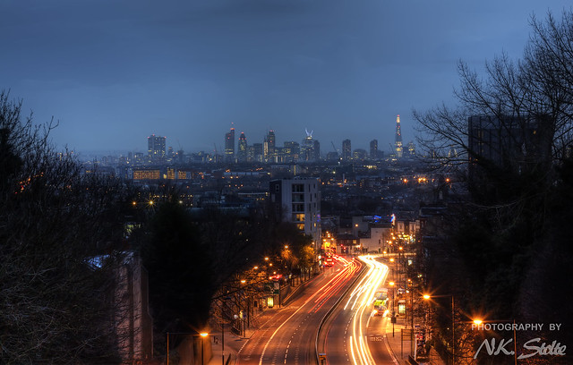 Central London Skyline at Blue Hour / London UK