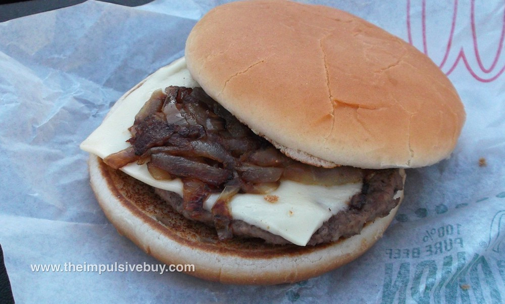 McDonald\u2019s Grilled Onion Cheddar Burger top | Click here to \u2026 | Flickr
