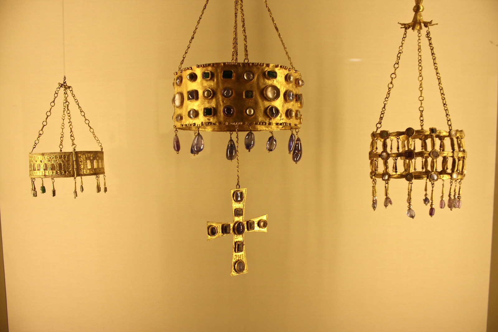 Visigothic votive crowns, Cluny Museum, Paris, France