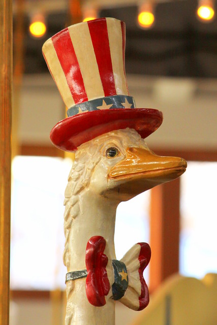 Coolidge Park Carousel: Patriotic Ostrich