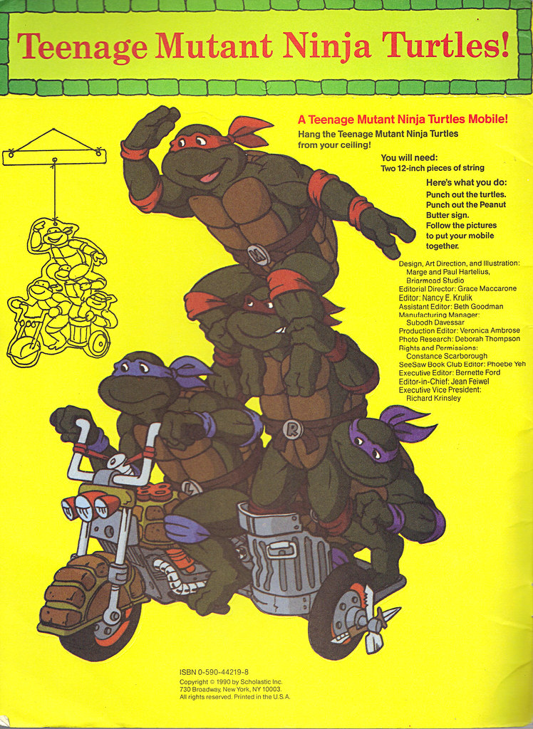Scholastic PEANUT BUTTER #46 ; featuring TEENAGE MUTANT NINJA TURTLES ii (( 1990 )) by tOkKa