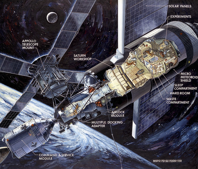 Skylab Artist Concept (NASA Archive, 1972)