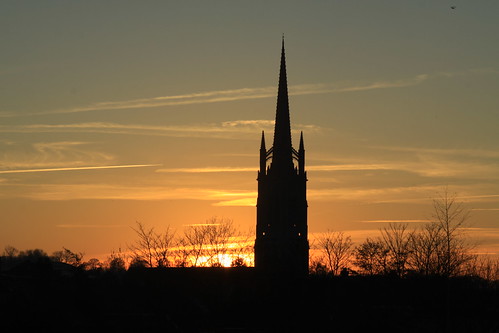 uk sunset england sky skyline canon eos lincolnshire spire stjames louth wolds 50d canoneos50d pwpartlycloudy