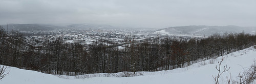 winter panorama snow ny overlook binghamton hugin