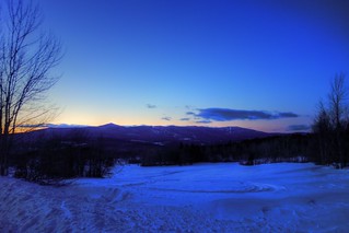 sunset over southern vermont