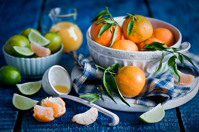 Tangerines for breakfast: fresh and juicy