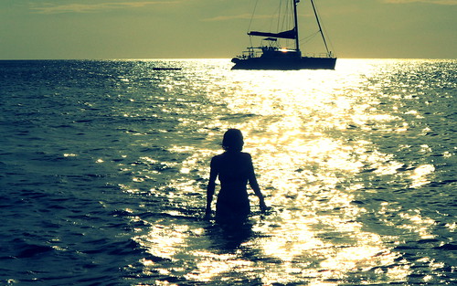 ocean sea beach water silhouette boat yacht ko chang