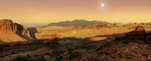 utah sunset buttes canyon valley mountains