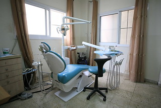 dentists chair, at Al Ama'ari refugee camp | by Travel2Palestine
