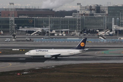 Lufthansa 737-330 rego D-ABEI ready to take off