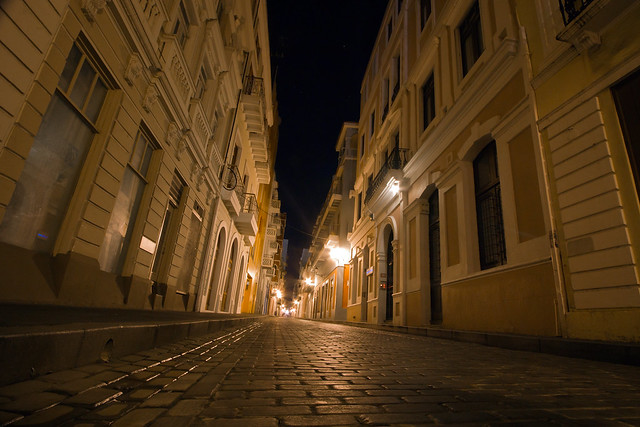 San Juan Street at Night