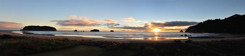 ocean new panorama house beach sunrise surf pacific zealand week peninsula coromandel whangamata