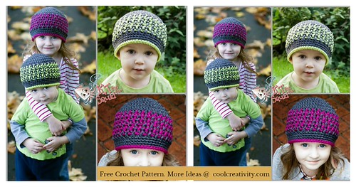 Bright Stripes Beanie Free Crochet Pattern | by coolcreativity