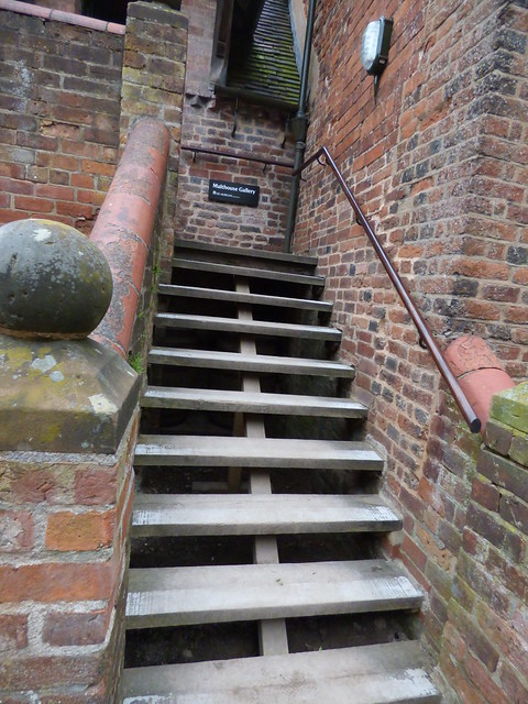 Wightwick Manor & Gardens - Malthouse Gallery - steps