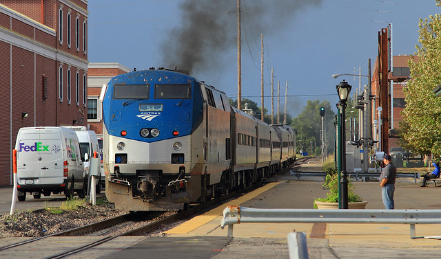 #304 departing the Depot