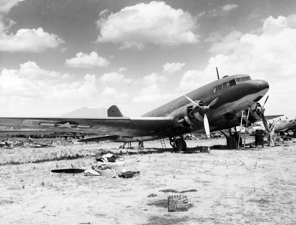 captured Shōwa L2D3 or L2D3-L in US markings, Mindanao, Philippines, May 1945