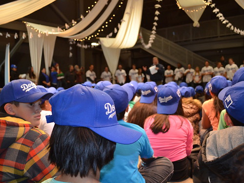 Third Graders Receive Instructions as they wait to spend time with the LA Dodgers | by Chhaya Nene News