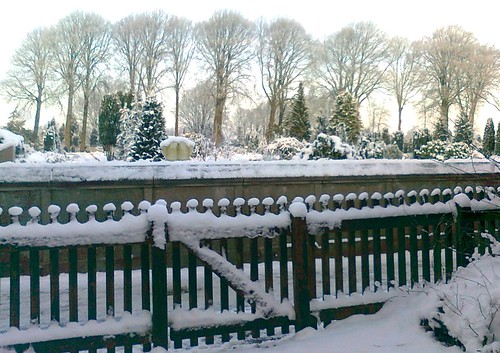 winter snow cemetery fence viborg