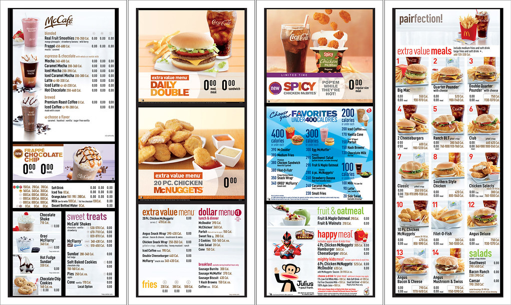 McDonald's USA: Full Nutritional Menu Board - mcdonalds_usa_newsroom ...