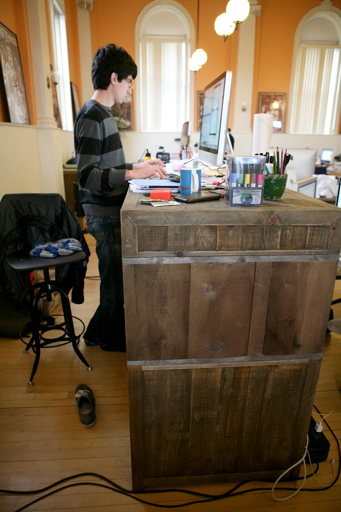 Ben S Standing Desk Converted Restoration Hardware Printma Flickr