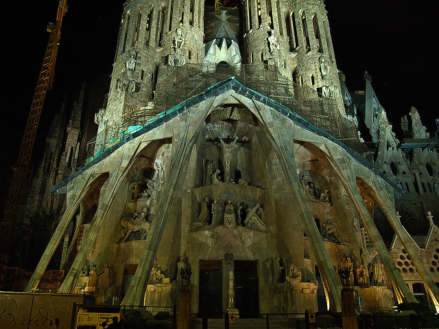 Façana de la Passió, Fachada de la Pasión, The Passion façade (Sagrada Familia, Barcelona )