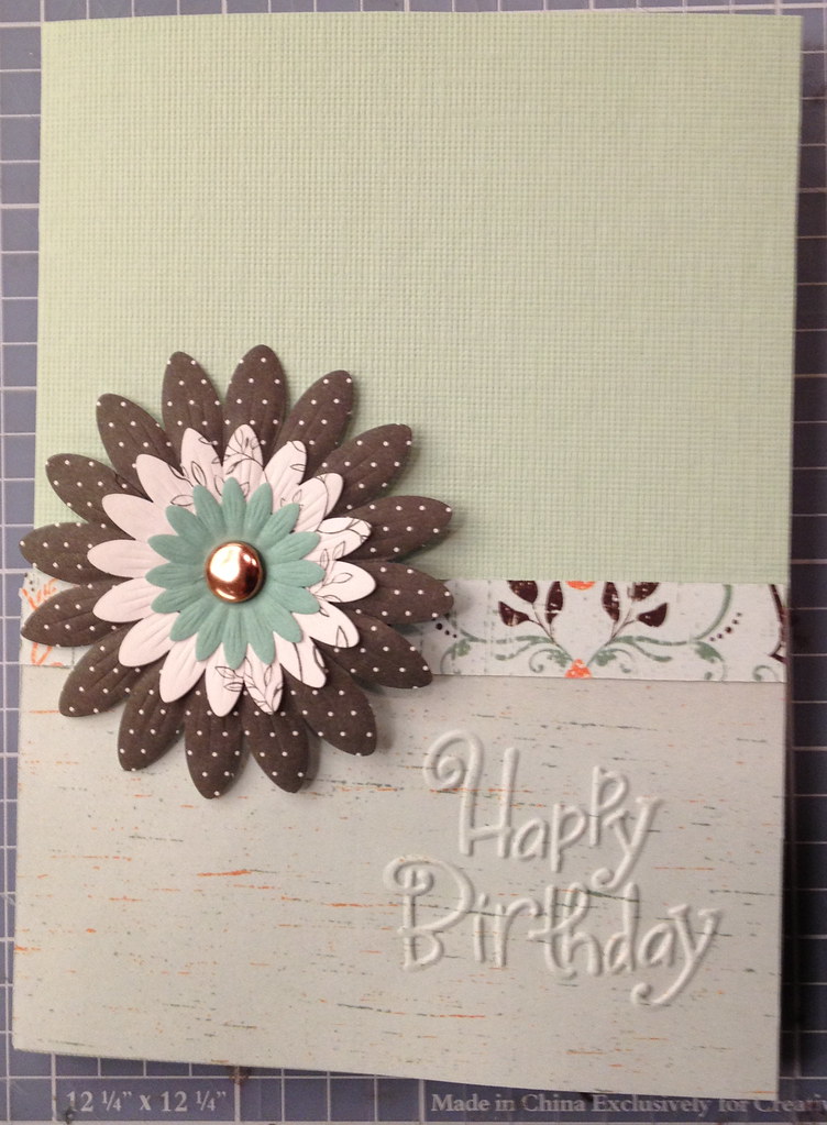 Elegant handmade birthday card.