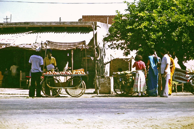 at Kosi Kalan - roadside fruit sellers