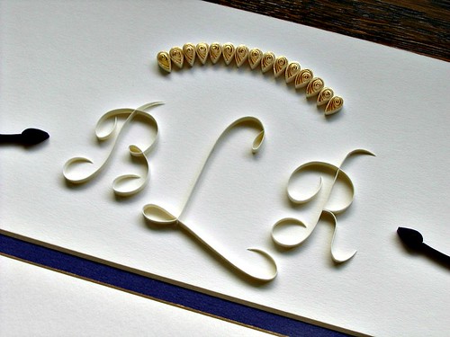 Quilled Wedding Invitation | by all things paper