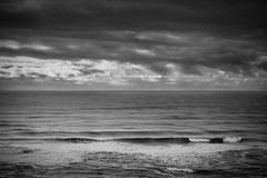 Photograph: The Pacific. Overcast, and warmer than it looks.