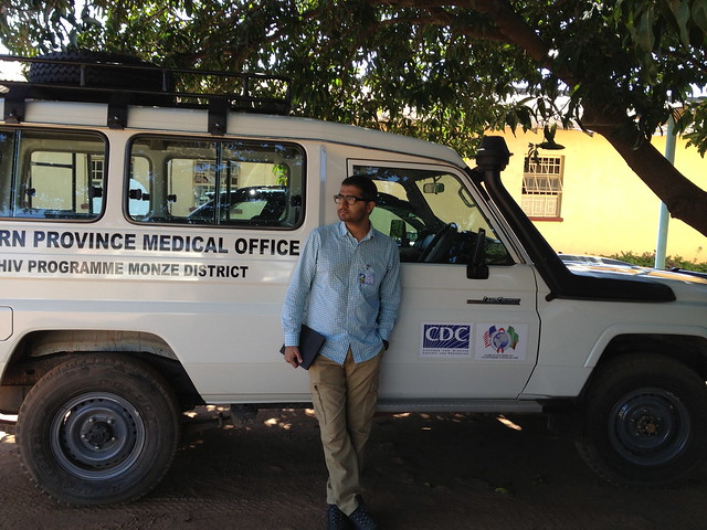 Rohit waits to meet with the District Medical Officer prior to the team heading into the communities