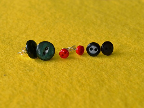 Button Stud Earrings | by Button Bothy