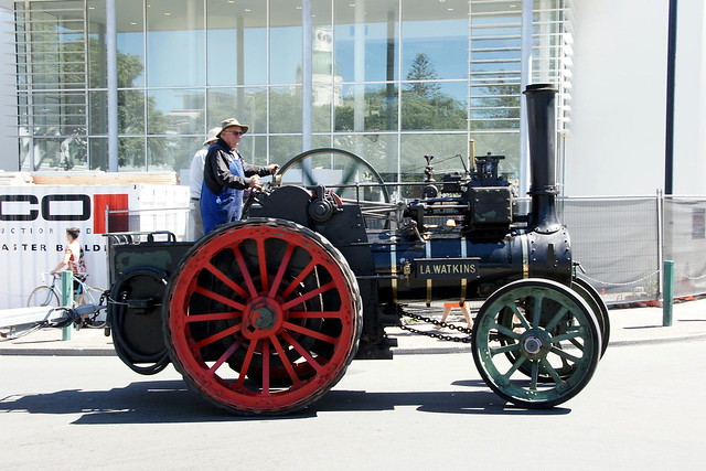 Traction engine at Napier NZ.