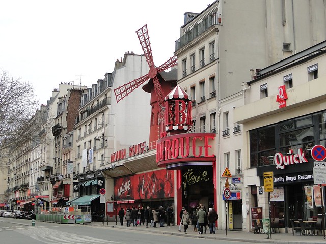 Moulin Rouge on Boulevard de Clichy